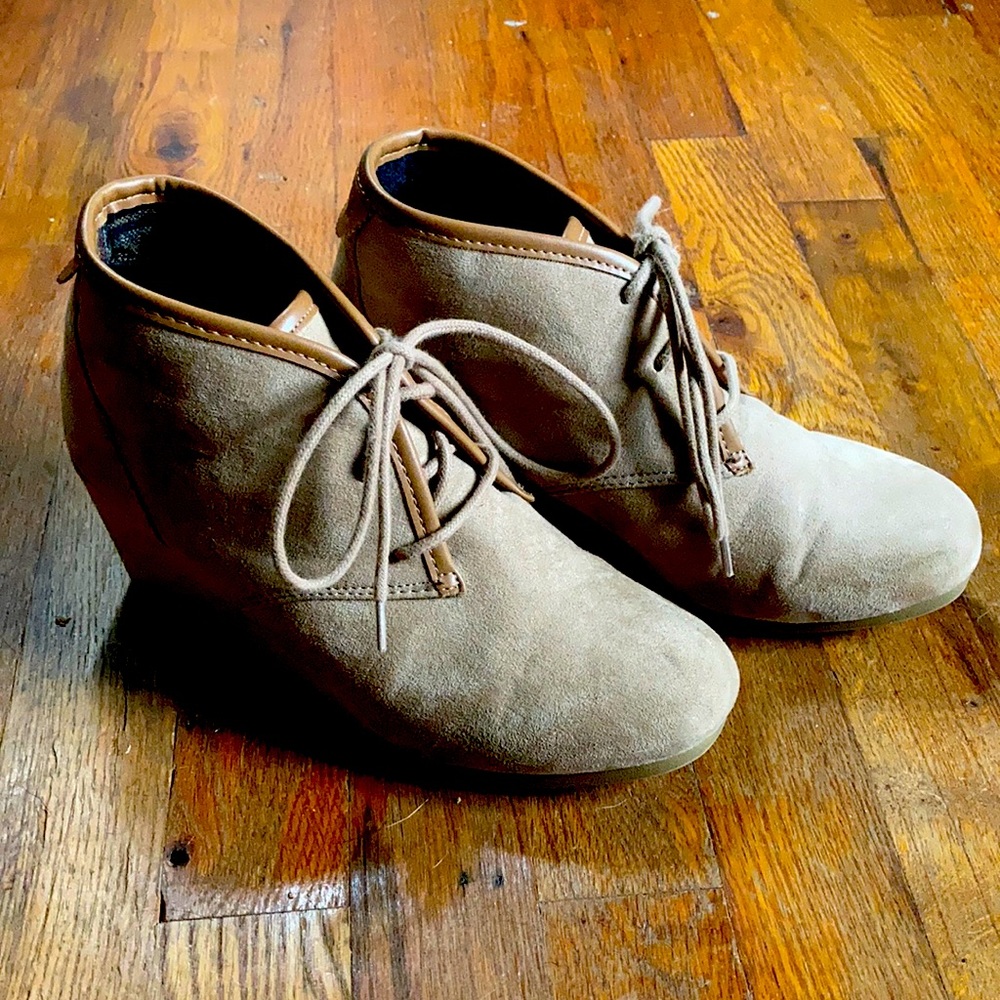 Light Brown Mad Love Ankle Boots